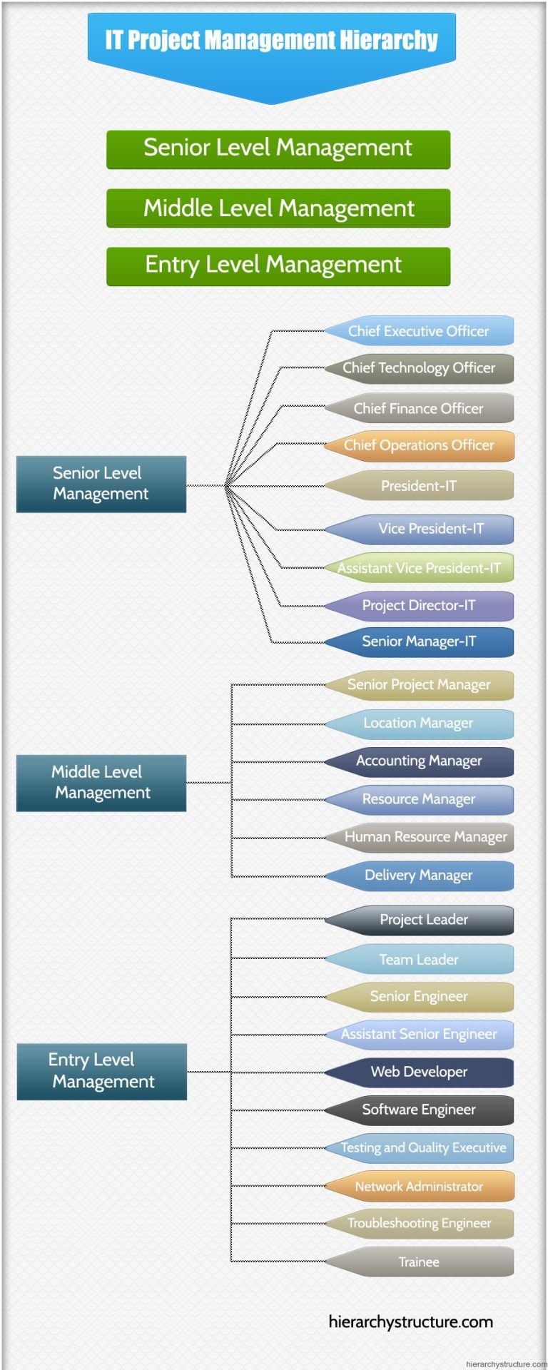 IT Project Management Hierarchy