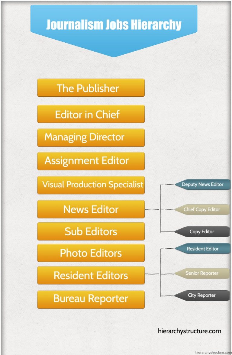 Journalism Jobs Hierarchy