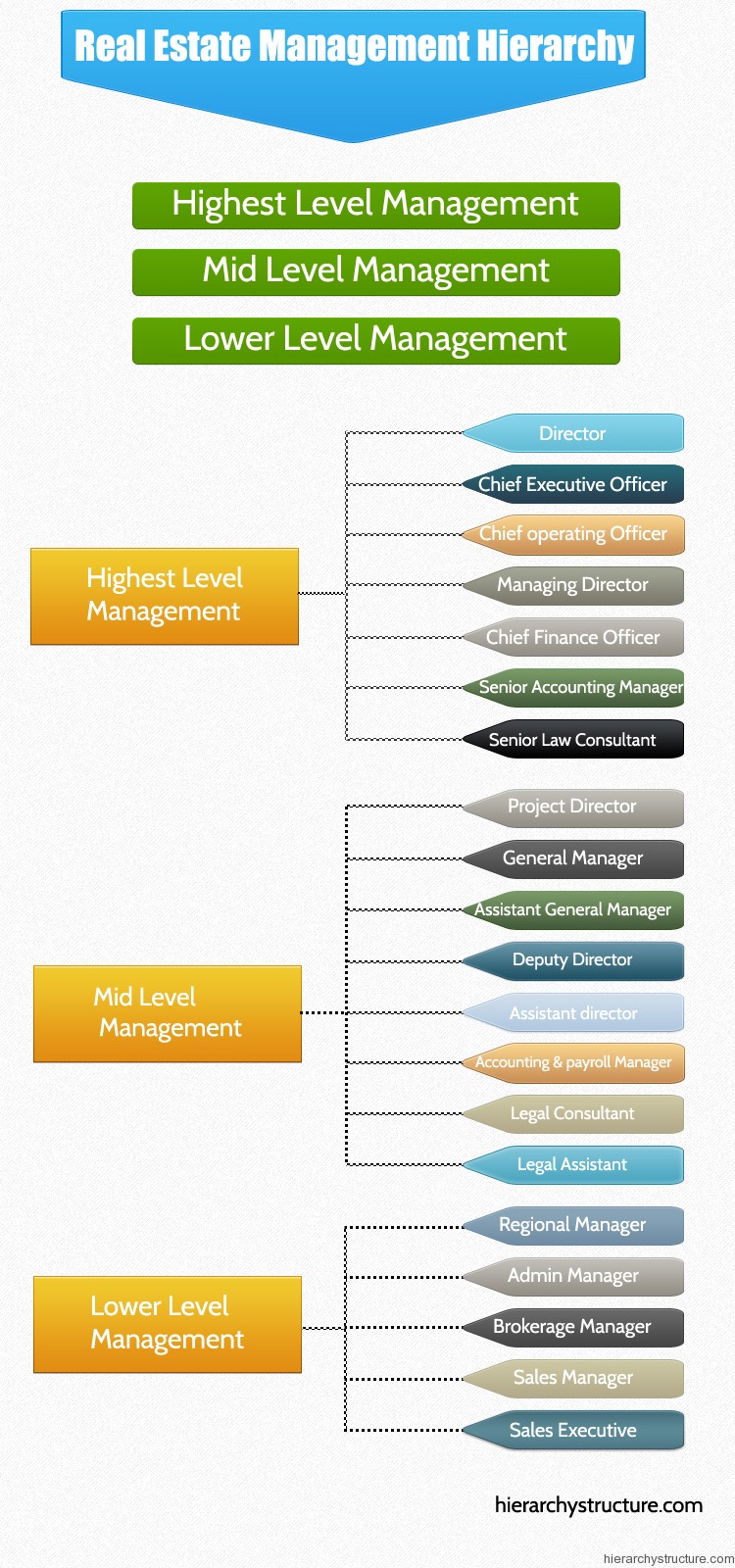 Real Estate Management Hierarchy | Hierarchystructure.com