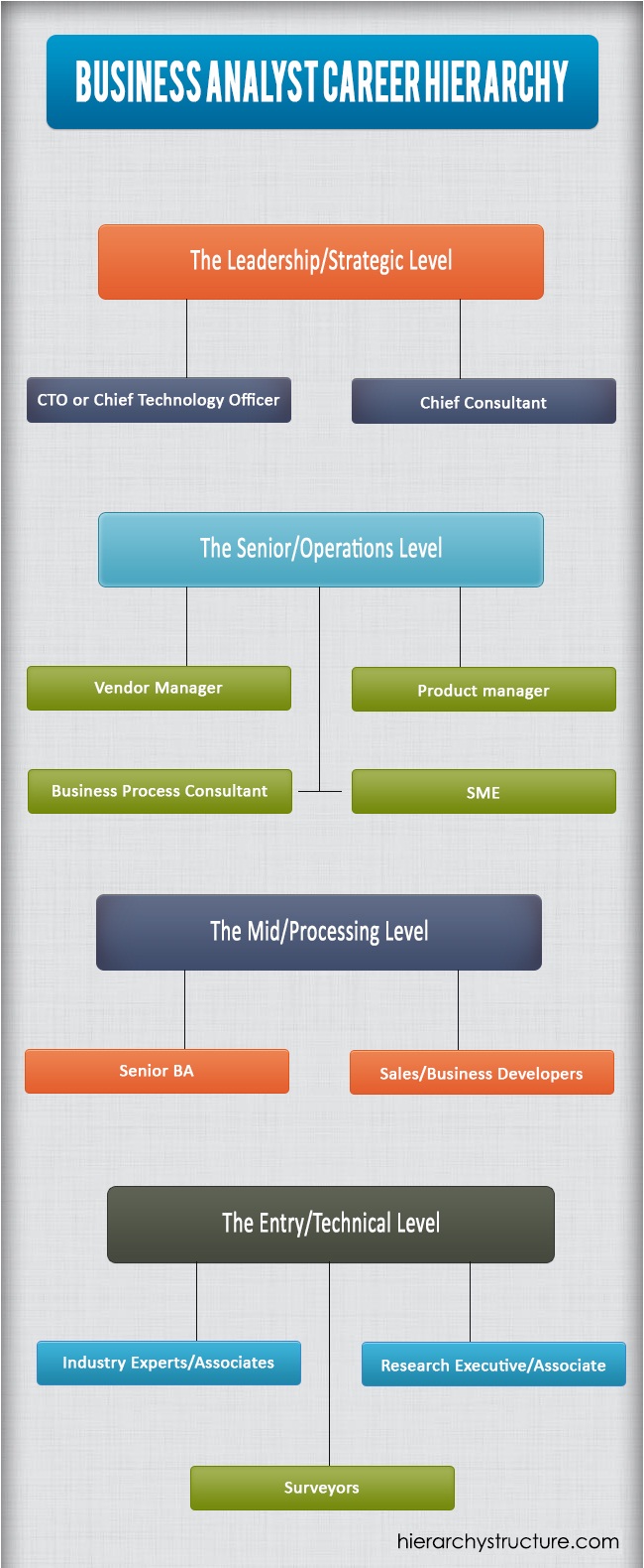 Business Analyst Career Hierarchy