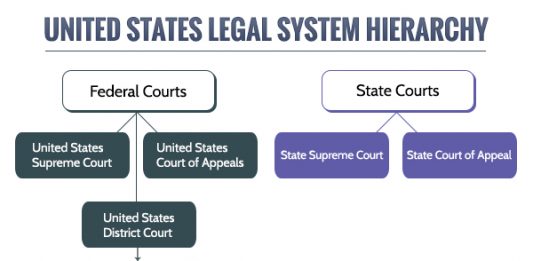 United States Legal System Hierarchy