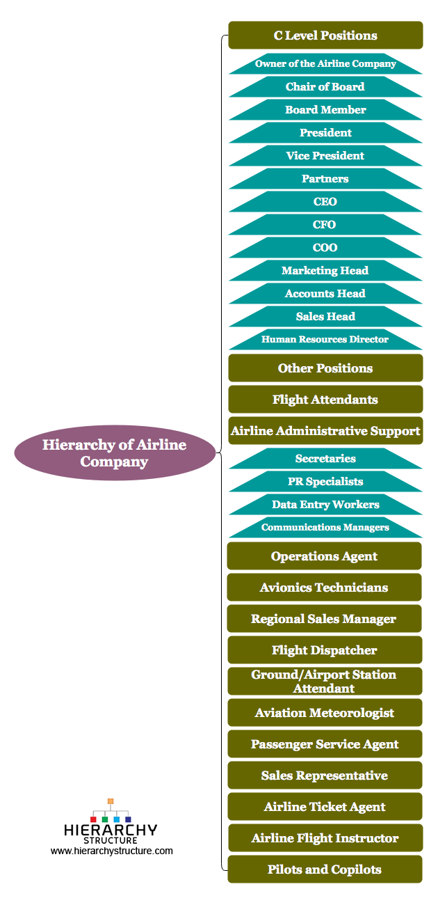 Hierarchy of Airline Company