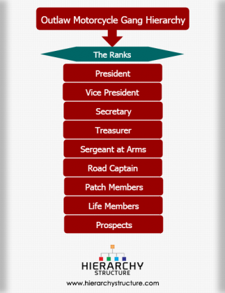 Outlaw Motorcycle Gang Hierarchy Chart | Hierarchystructure.com